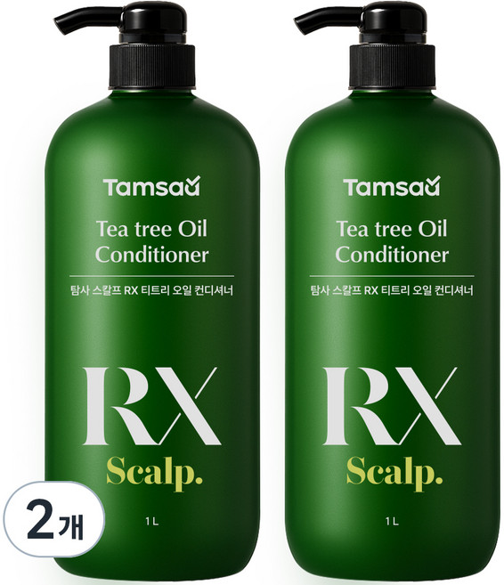 Tamsaa SCALP RX 茶樹油潤髮乳, 2個, 1L