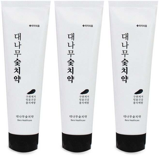 닥터이엘 대나무 숯치약, 3개, 120g