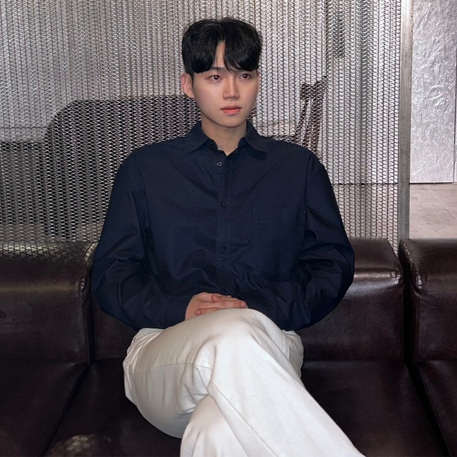 마인드브릿지 남성용 올데이 옥스포드 오버핏 면 셔츠 MZWS0150