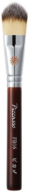 피카소 파운데이션 블러셔 브러쉬 FB16, 혼합 색상, 1개