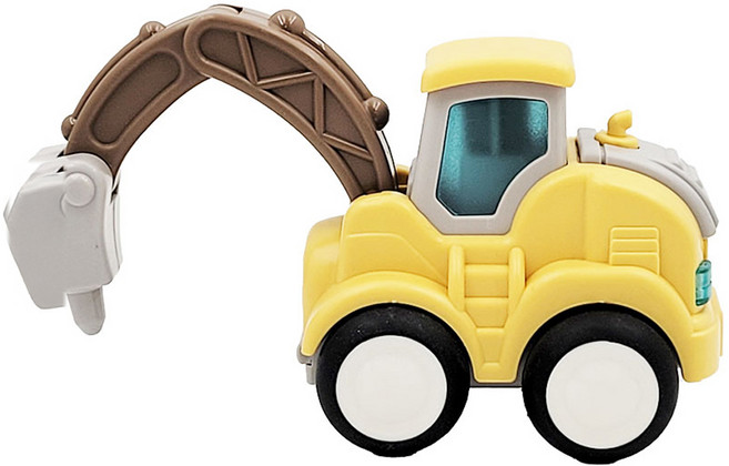 PUKU 藍色企鵝 樂玩按壓慣性工程車, 鑽地機, 1個