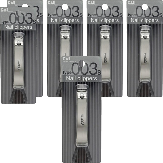 KAI 貝印 Nail Clipperstype003S 指甲刀 15 x 72 x 17mm 28g, KE-0127, 6個