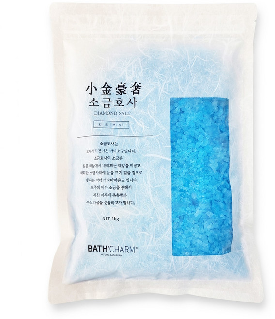 바스참 다이아몬드솔트 입욕제 민트, 1kg, 1개