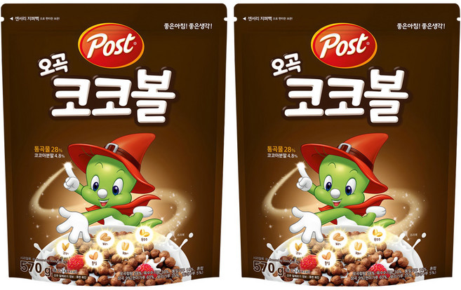 포스트 오곡 코코볼, 570g, 2개