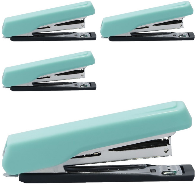 PLUS 普樂士 好好訂10號訂書機 ST-010ETWI 綠, 4個