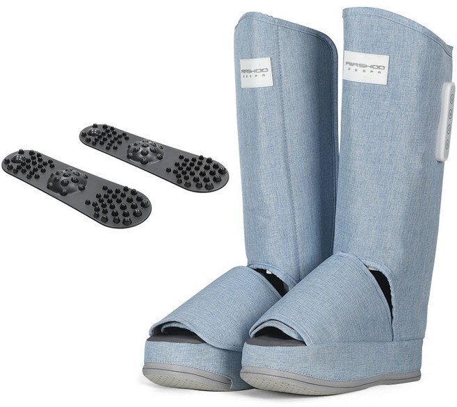 제스파 더툴 400 에어슈 듀얼 발 종아리 다리 마사지기 + 지압판2p 세트, ZP5646, ZP5645P2, 마사지기(스카이 블루) + 지압판(단일색상)