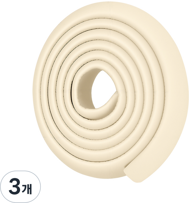 코멧 잘라쓰는 모서리 보호대 L타입, 크림색, 3개