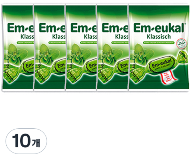 엠오이칼 목캔디 클래식, 75g, 10개