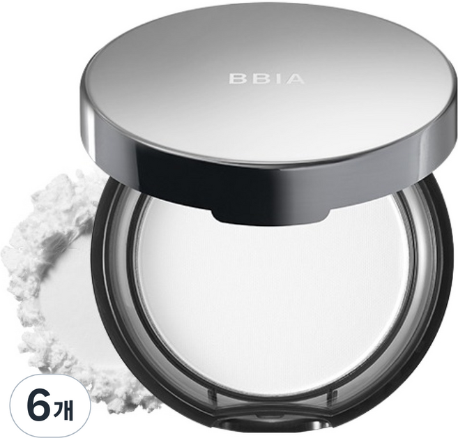 삐아 오 파우더 팩트 9g, 01퓨어화이트, 6개