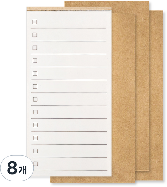 모던앳 뜯어쓰는 메모지 투두 노트 체크리스트, 혼합색상, 2개, 200매