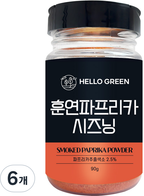 헬로우그린 훈연 파프리카 시즈닝, 6개, 90g
