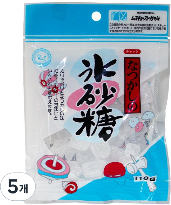 나카니혼 얼음 모양 사탕, 110g, 5개