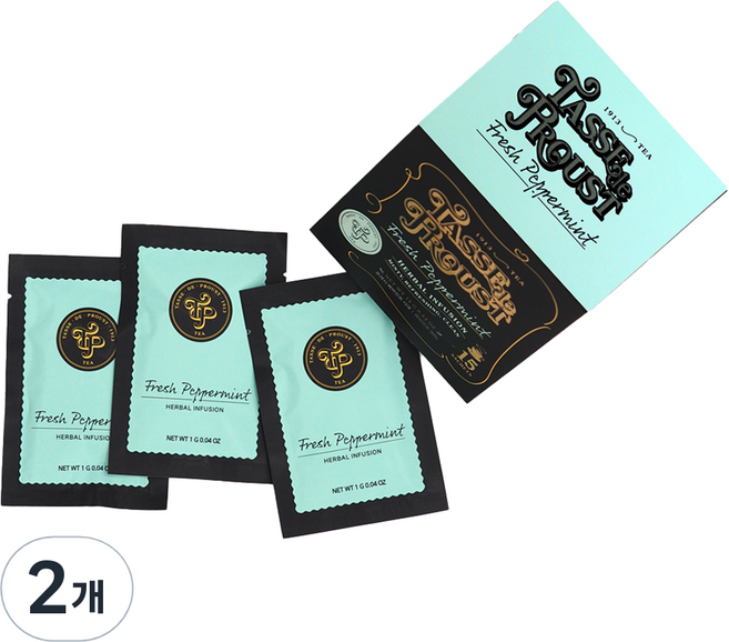 다질리언 타스드프로스트 프레시 페퍼민트차, 1g, 15개입, 2개