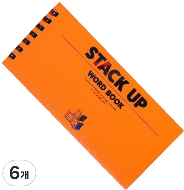 모트모트 영단어 외국어 공부 스택업 단어장 144매, 오렌지, 6개