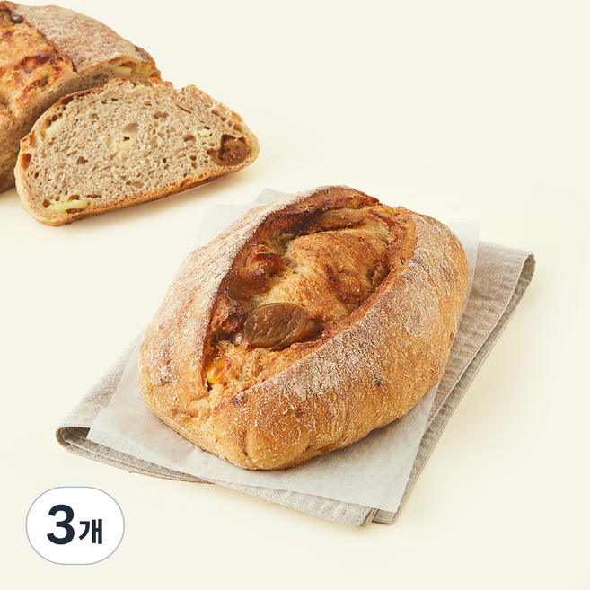 바른식방 무화과 치즈 깜빠뉴, 300g, 3개, 1개입