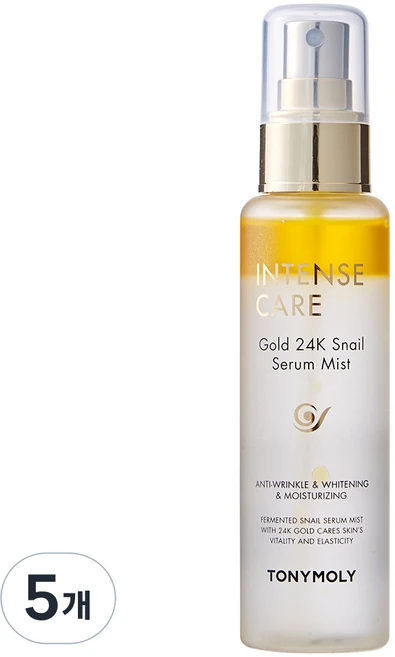 토니모리 인텐스케어 골드24K스네일 세럼 미스트, 100ml, 5개 - 쿠팡