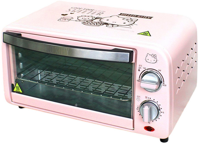 OTTO 崴昇 Hello Kitty 凱蒂貓 雙旋鈕電烤箱 361 x 257 x 188.5mm 9L, OT-531, 1個