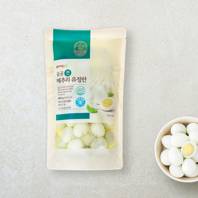 곰곰 깐메추리 유정란, 450g, 1봉