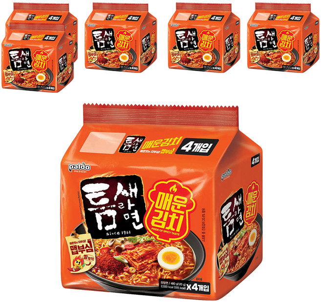 틈새라면 매운김치, 24개