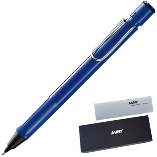 LAMY 사파리 샤프 블루 + 하드케이스 + 리플렛, 0.5mm, 1개