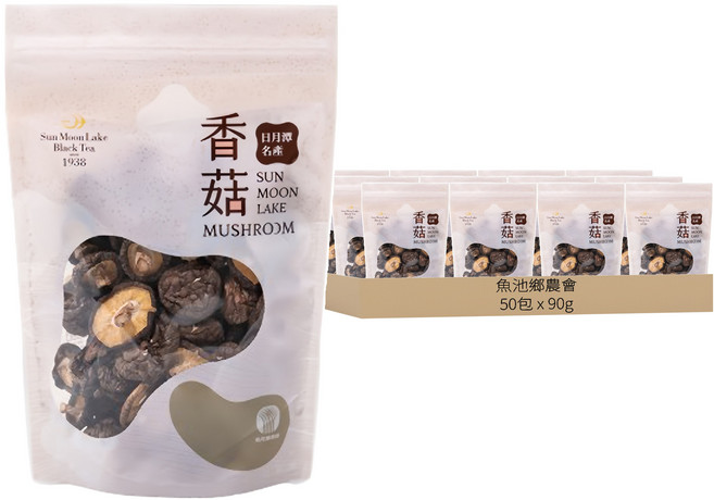魚池鄉農會 中朵香菇, 90g, 50包