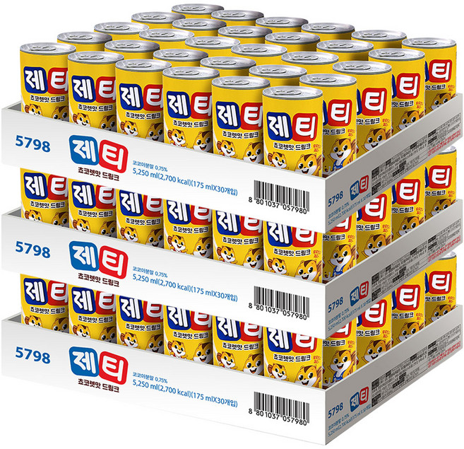 제티 초코렛맛 드링크, 175ml, 90개