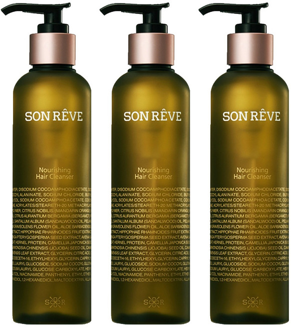 쏭레브 너리싱 헤어 클렌저, 250ml, 3개
