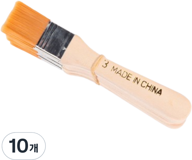 코지앤드 페인트 오일 브러쉬 젯소붓 옐로우, 10개, 3호