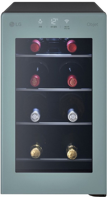 LG전자 디오스 오브제컬렉션 와인셀러 방문설치 8병, 클레이민트, W0082GTB