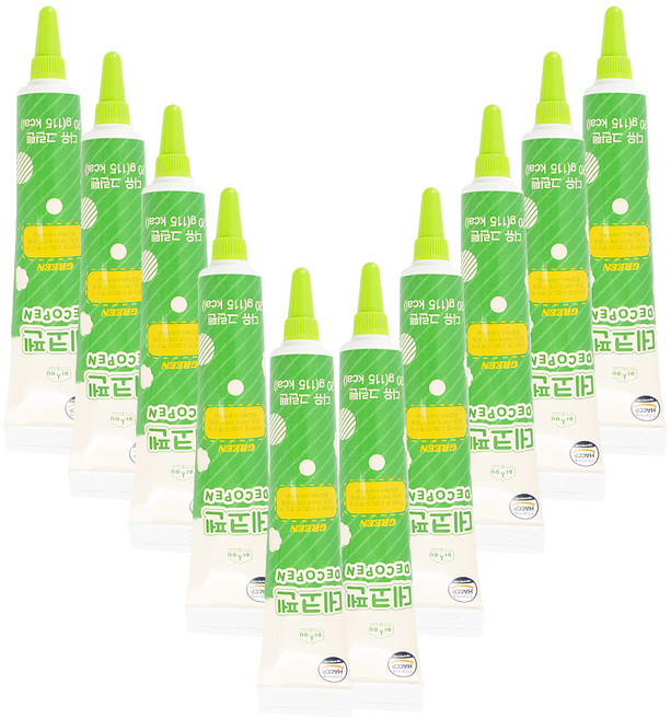 상상앤드 디유 데코펜 그린, 20g, 10개