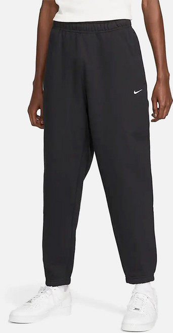 Nike 男款 Solo Swoosh 刷毛束口褲 DX1365-010 + Welldone 襪子