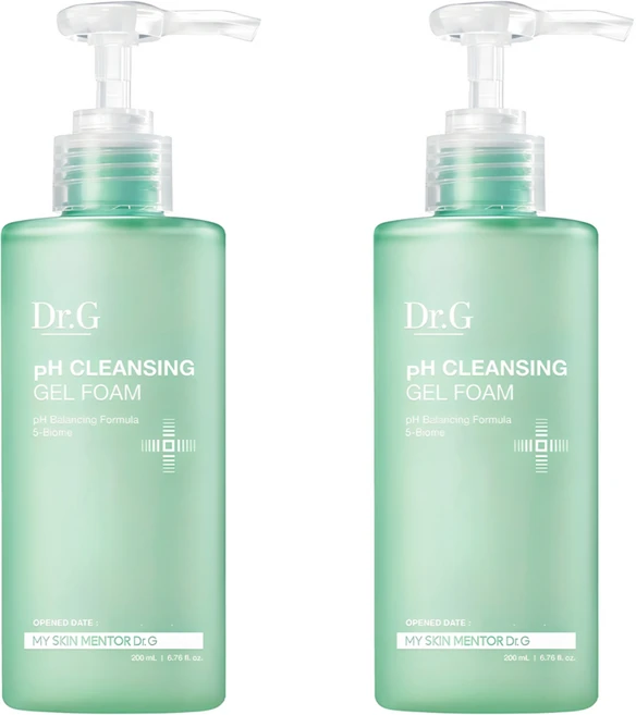닥터지 약산성 클렌징 젤 폼, 200ml, 2개 - 쿠팡