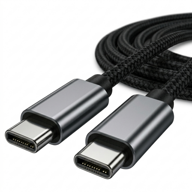 모비큐 썬더볼트 4 USB-IF 인증칩 40Gb 240W 8K 안드로이드오토 지원 C TO C 케이블, 2m, 혼합색상, 1개