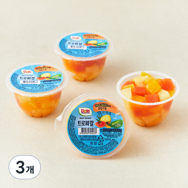 돌 후룻볼 트로피칼, 113g, 4개입, 3개