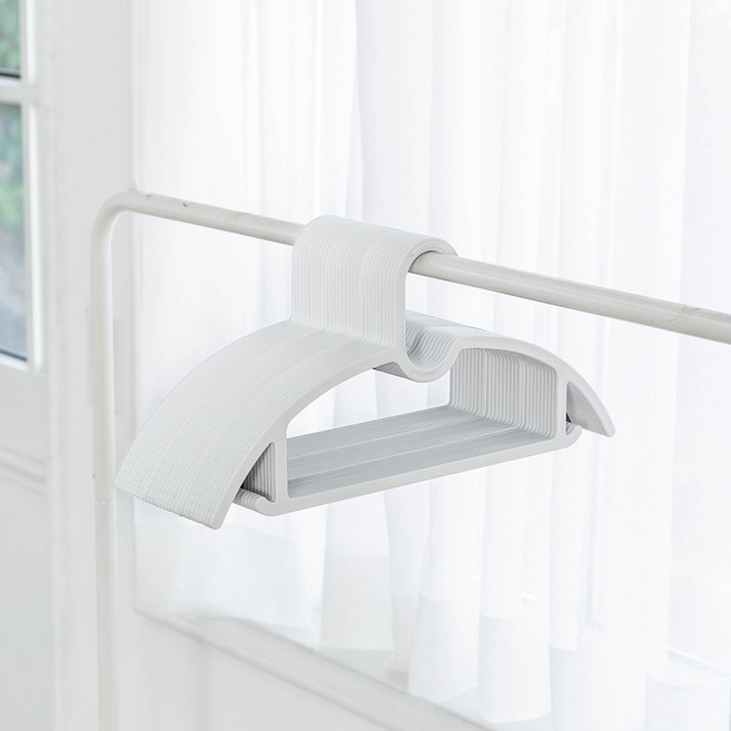 아임홈리빙 슬림 LINK 논슬립 옷걸이, 화이트, 50개