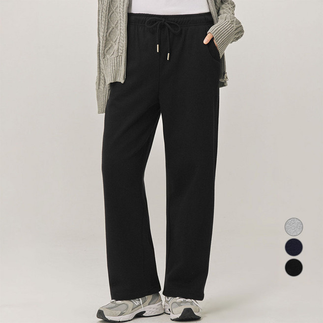 아피나르 여성용 세미와이드 데일리 이지밴딩 스웻팬츠