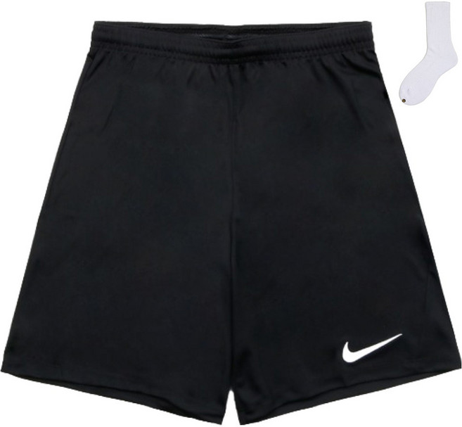 Nike 男性 Swoosh 短褲 BV6855-010 + welldon 襪子