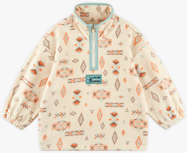 월튼키즈 아동용 캠핑 플리스 집업 티셔츠