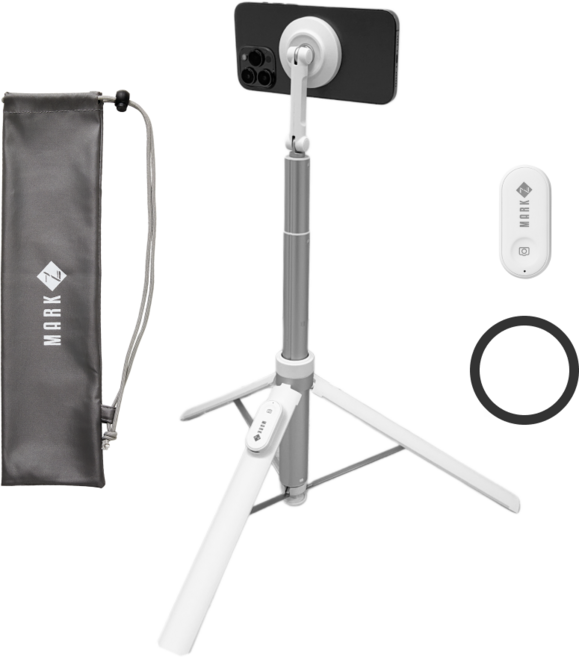 마크제트 맥세이프 휴대용 삼각대 1.7m, 화이트, 1개