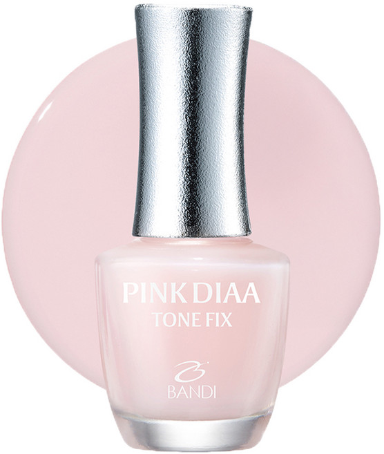 반디BANDI 네일큐어 핑크다이아 톤픽스 손톱영양제 밀크빛 톤업, 7ml, 1개