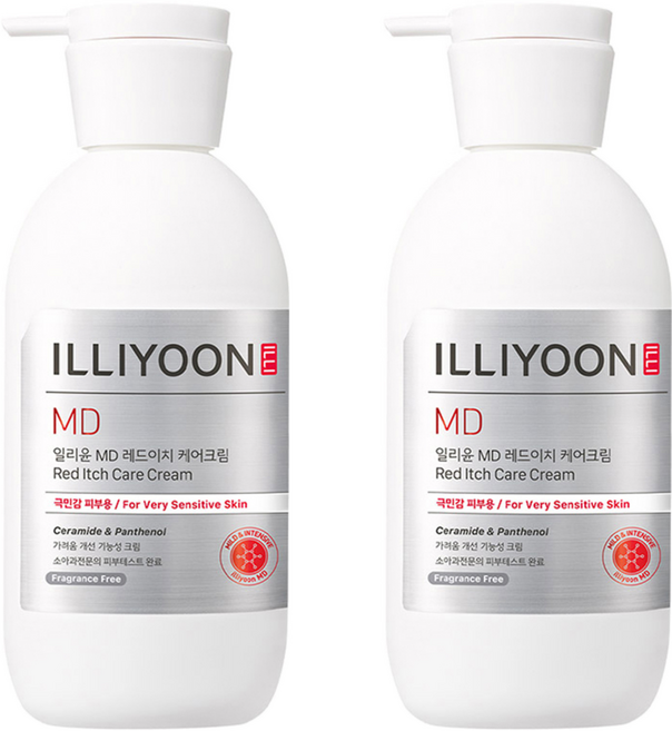일리윤 MD 레드이치 케어크림, 330ml, 2개