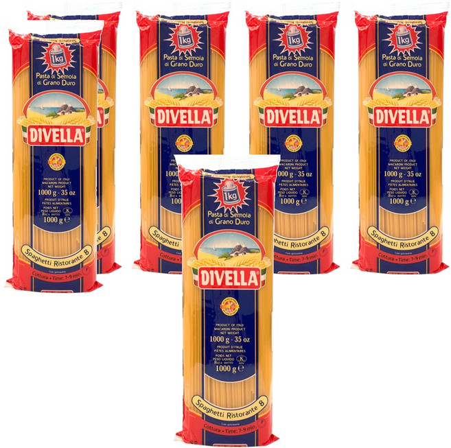 디벨라 스파게티 8호, 1kg, 6개