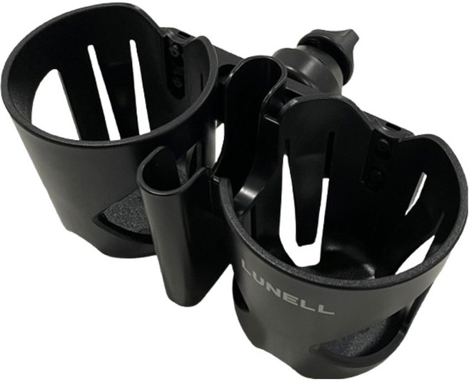 루넬 줄즈 부가부 스토케 리안 호환 투플원 2구 유모차 컵홀더 핸드폰 거치대, 1개, 블랙