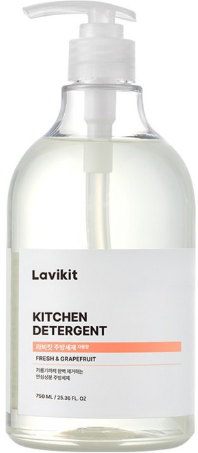 라비킷 주방세제 자몽향, 750ml, 1개