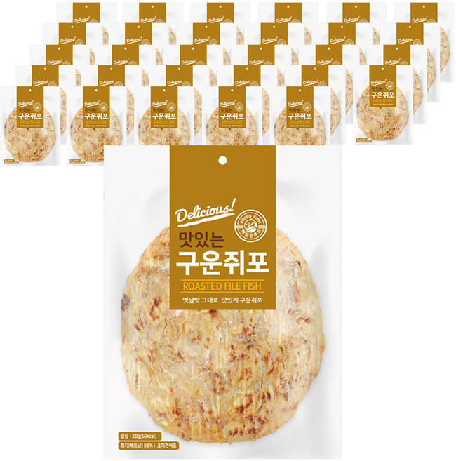 해맑은푸드 구운 쥐포, 30개, 20g