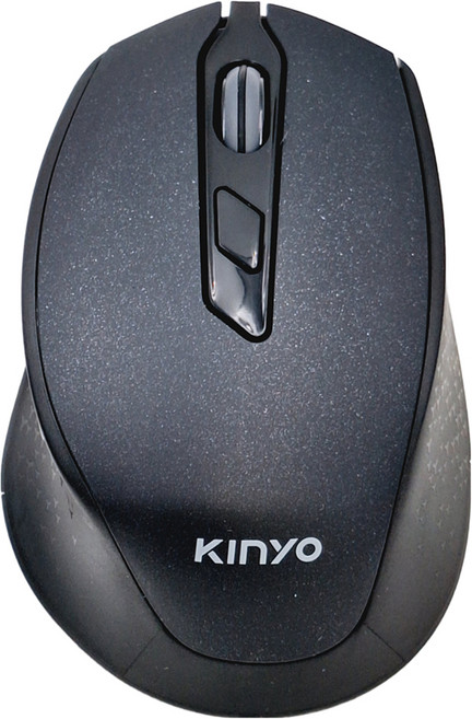 Kinyo 2.4GHz 無線靜音滑鼠, GKM-917, 黑色