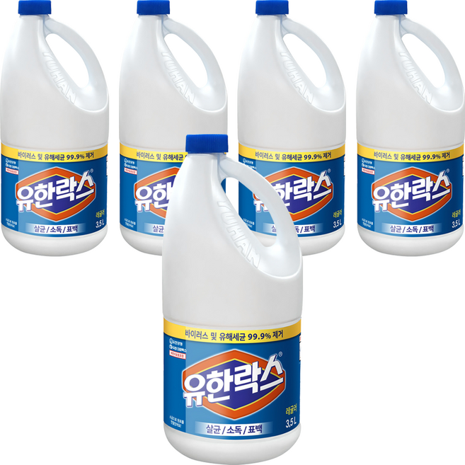 유한락스 레귤러, 3.5L, 5개