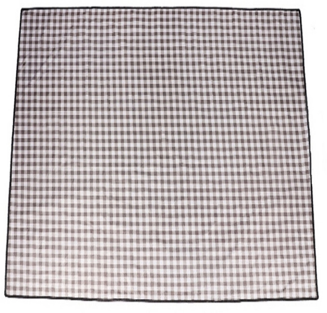 방수 방습 피크닉 매트 접이식 돗자리, 체크브라운