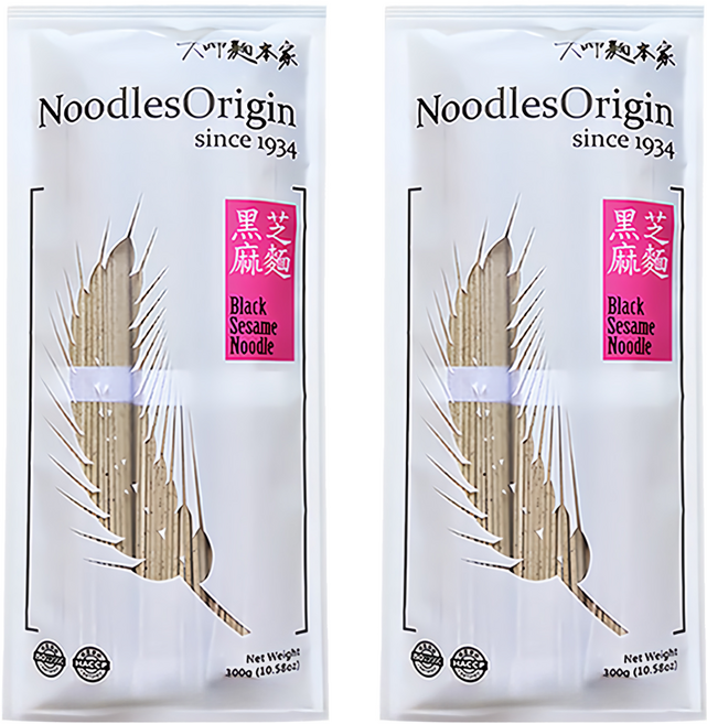 大呷麵本家 黑芝麻麵條 經濟包, 300g, 2包