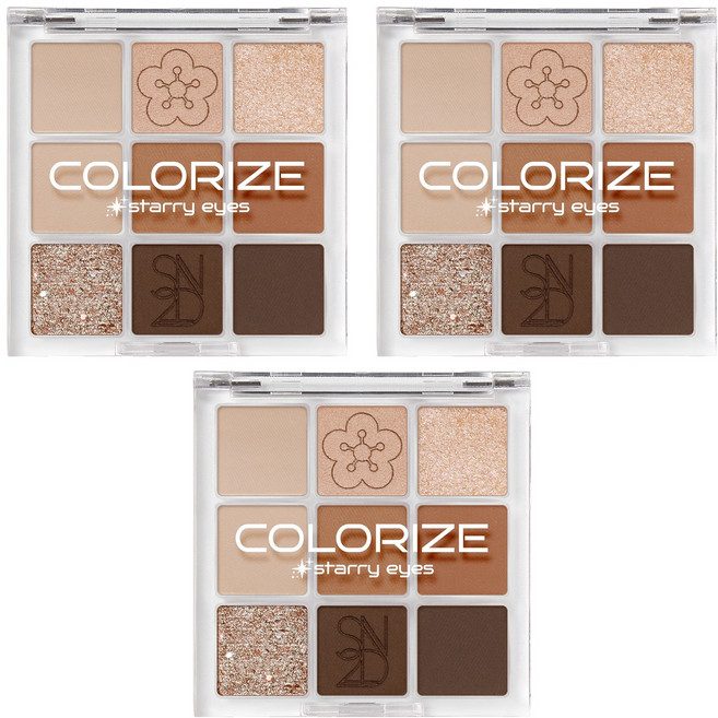 에스투엔디 컬러라이즈 스타리 아이즈 섀도우, 01 나인트리, 3개